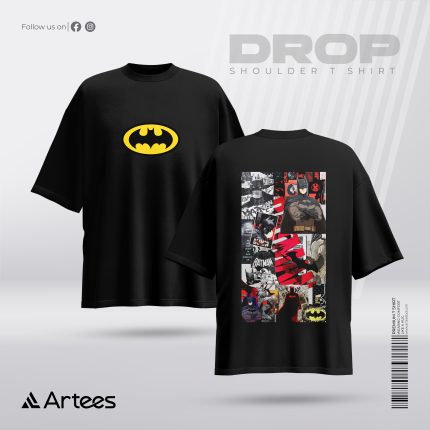 Premium Printed Drop Shoulder T-shirt- Batman