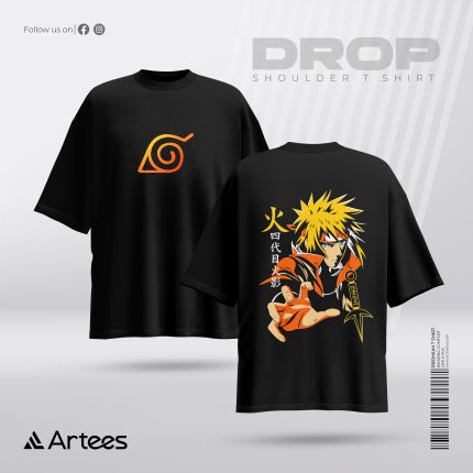 Premium Printed Drop Shoulder T-shirt- Naruto
