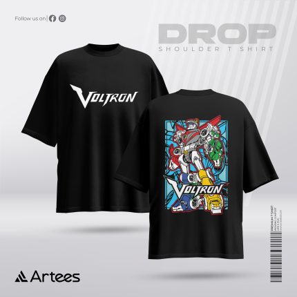 Premium Printed Drop Shoulder T-shirt- Voltron
