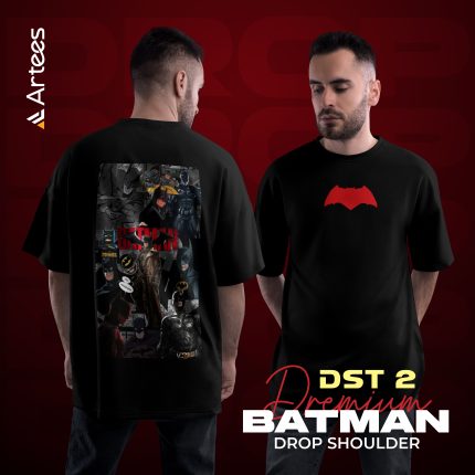 Premium Printed Drop Shoulder T-shirt- Batman DST 2