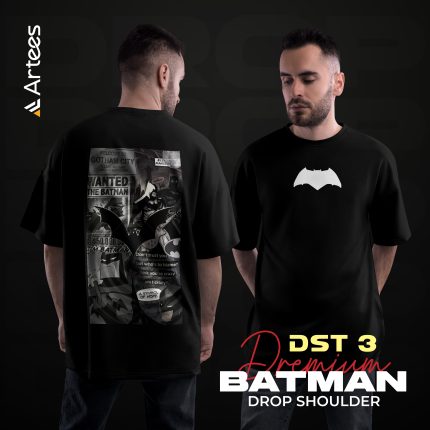 Premium Printed Drop Shoulder T-shirt- Batman DST 3