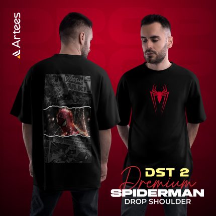Premium Printed Drop Shoulder T-shirt- Spiderman DST 2