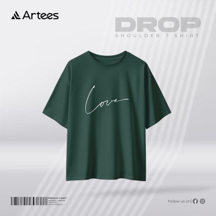 Mens Premium Printed Drop Shoulder T-shirt- Cove