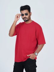 5 Pcs Premium Solid Drop Shoulder T-shirt- Combo 16 - Image 5