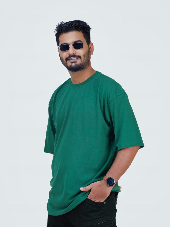 2 Pcs Premium Solid Drop Shoulder T-shirt- Combo 8 - Image 2