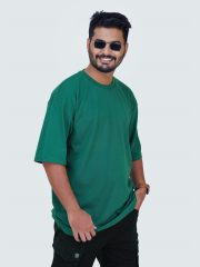 5 Pcs Premium Solid Drop Shoulder T-shirt- Combo 15 - Image 2