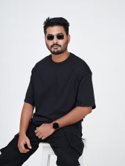 2 Pcs Premium Solid Drop Shoulder T-shirt- Combo 2 - Image 3