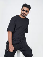 5 Pcs Premium Solid Drop Shoulder T-shirt- Combo 17 - Image 6