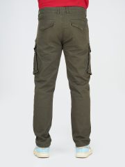 Premium Six Pockets Cargo Pants- Olive - Image 3