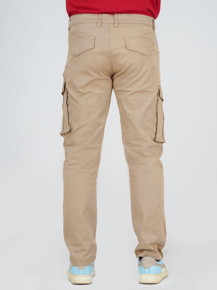 Premium Six Pockets Cargo Pants- Buiscuit - Image 3