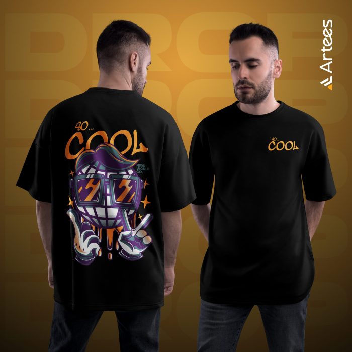 Premium Printed Drop Shoulder T-shirt- So Cool - Image 1