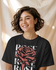 Womens Premium Printed Drop Shoulder T-shirt