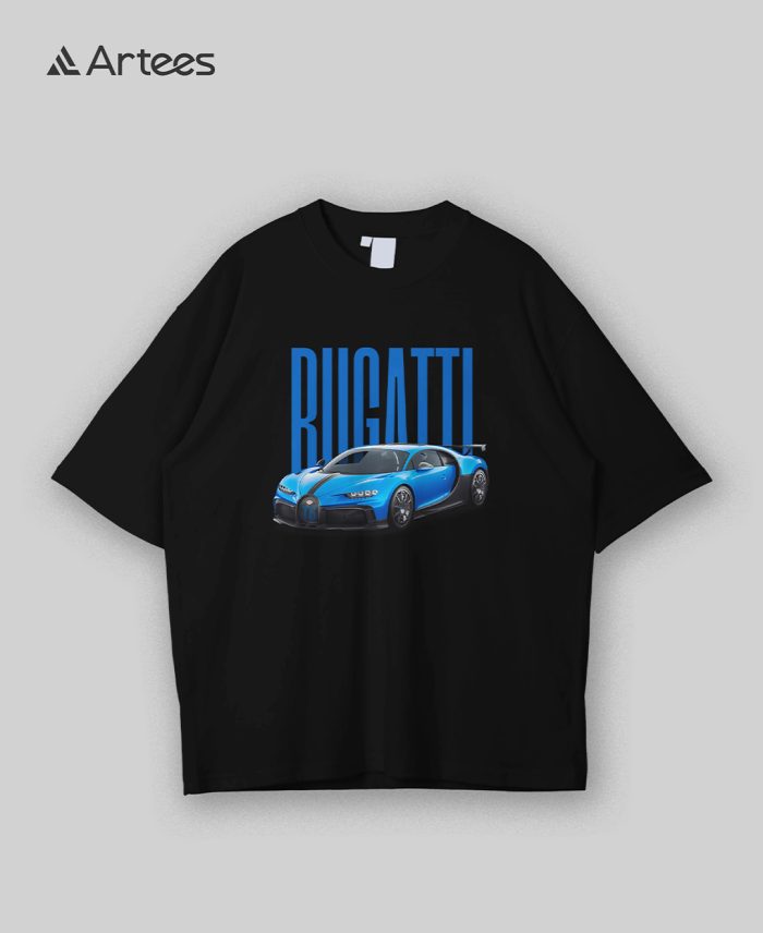 Premium Printed Drop Shoulder T-shirt- Bugatti - Image 1