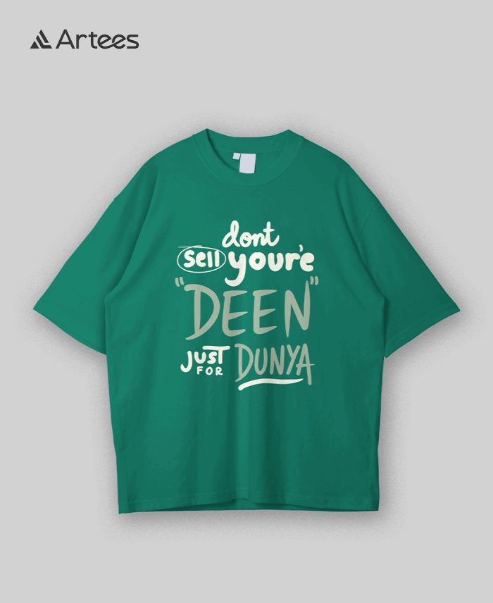 Premium Printed Drop Shoulder T-shirt- Deen Duniya - Image 1