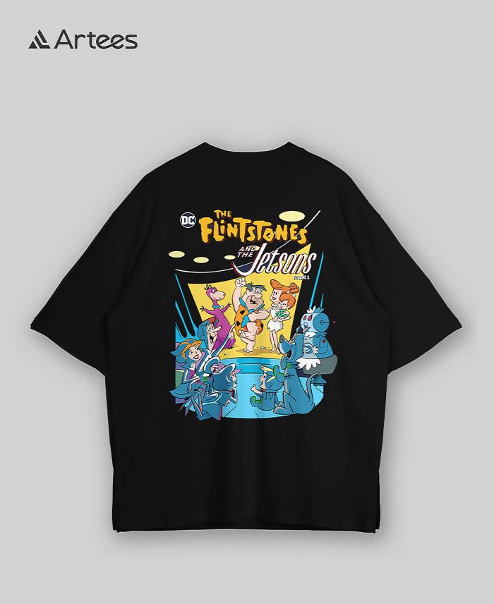 Premium Printed Drop Shoulder T-shirt- FlinTsToNES - Image 1