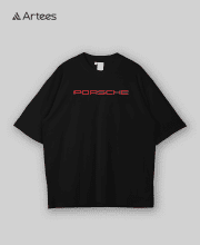 Premium Printed Drop Shoulder T-shirt- Porsche - Image 2