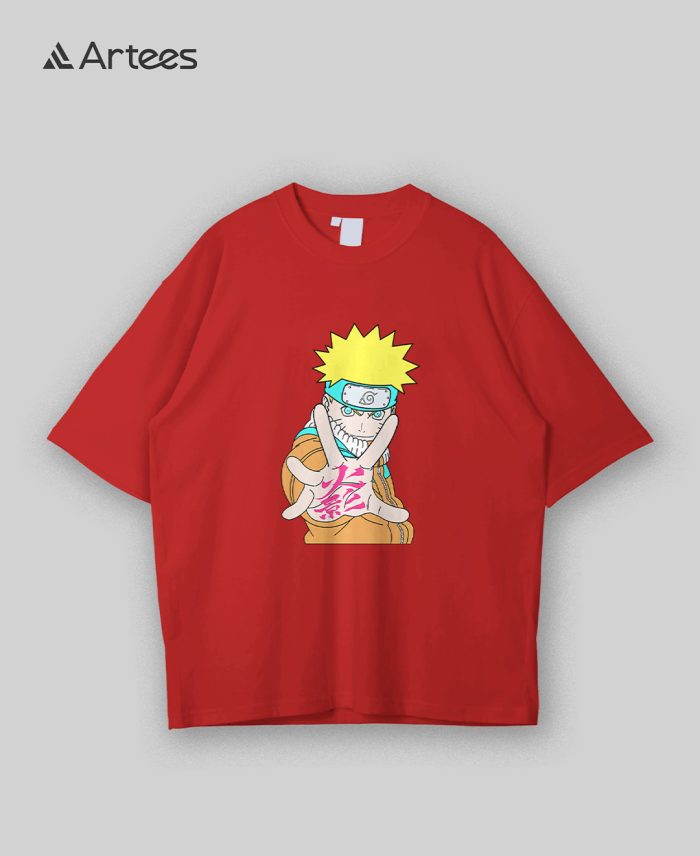 Premium Printed Anime Drop Shoulder T-shirt - Image 1