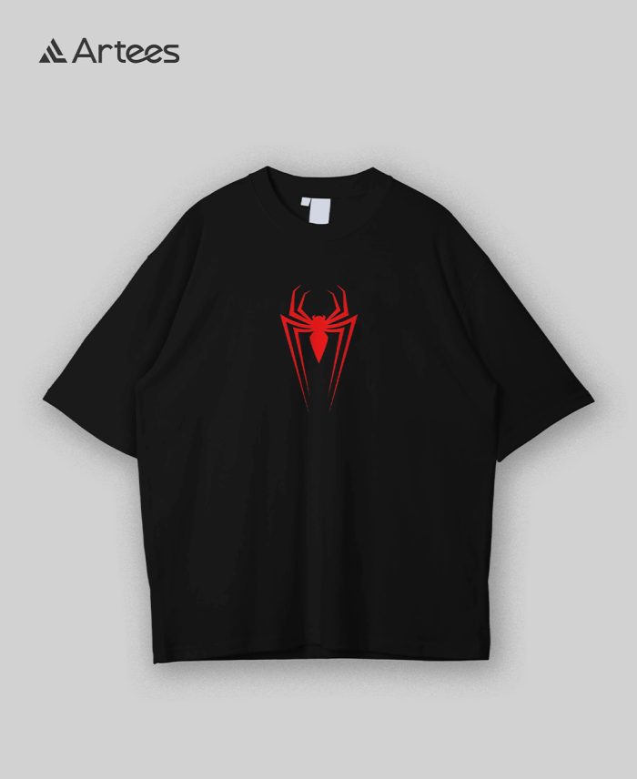 Premium Printed Drop Shoulder T-shirt- Spiderman - Image 2